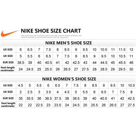 nike vomero 5 size chart.